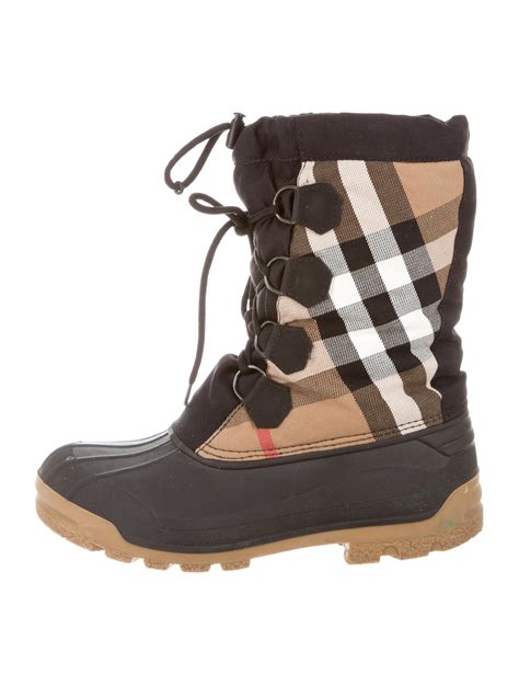 burberry runway winter knit boots sale|burberry check back boots.